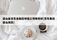 梁山县京东金融区块链公司哪家好[京东集团梁山简历]